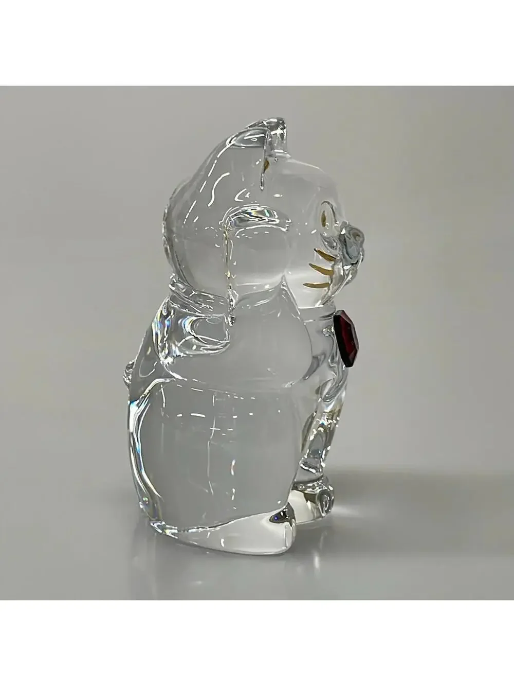 Baccarat Clear Gold Red Crystal Glass #278535B57B